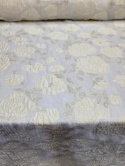 Get your hands on this beautiful YELLOW floral brocade fabric that will transfor