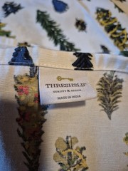 2 – 60″ W X 120″ L Christmas Tablecloths – Folk Art Christmas Trees – Heavy…