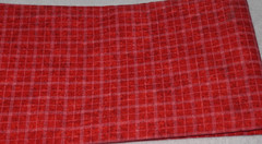 1yd x 38″, Unbranded, “Red Squares in Squares”, Cotton Sewing/Quilting Fabric