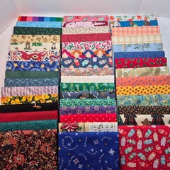 Fat Quarter Bundle 45 FQ Cotton Quilting Fabric Stash Builder Mixed Fabric Lot