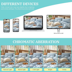 57″ W Polyester and Cotton Fabric by the Yard, Soft Lightweight & Breathable Fab