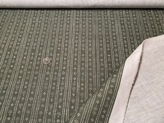 1.75YD PARKER & JULES Birdlip Hunter Colorway 100% Oyster Linen Fabric Belgium