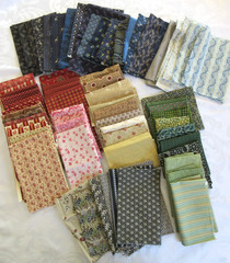 70 Fat Quarters, Civil War 1800’s Reproduction Cotton Fabric, QUILT SHOP QUALITY