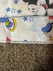 Walt Disney Fabric By Peter Pan Fabrics Featuring Mickey Minnie Mouse 1 Yd 44”