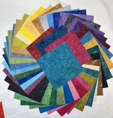 92 5″ Squares ~ Bali Granite Hill Batiks ~ Mega Charm Pack ~ Benartex