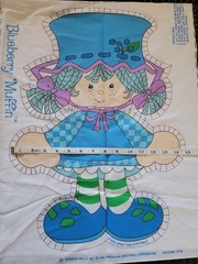1981 Blueberry Muffin Strawberry Shortcake Cut & Sew Panel Uncut