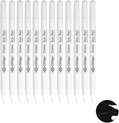 12Pcs White Color Heat Erasable Fabric 1 Count (Pack of 12), 12Pcs,