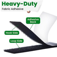 Double-Sided Adhesive Strips for Fabric – 1×4 Inch, 16 Sets, No Sewing Required