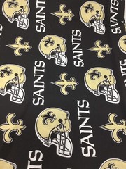 New Orleans Saints 100% Cotton Fabric 1 Yard + 21 Inches One Piece New