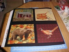 Fabric Cotton 23″X44″ SUNRISE RIDGE 8 Different Pictures Hunting Fishing 2017