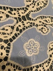 silk cotton fabric Embroidery 52” wide, 1+yards dress shirt