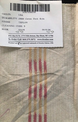 DURALEE Ikat in Natural/Blue 17 3/8″ Fabric Sample