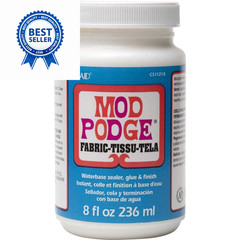 Mod Podge Eight Fabric, 8-ounce, Transparent, 8 Fl Oz 8-Ounce, Clear