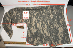 ACU Digital Camo Poly Cotton Camouflage Twill Fabric Segments
