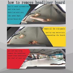 1/8″ Foam Backed Automotive Headliner Fabric Sunroof Upholstery Craft 60″ Wide