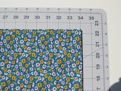 2 Yds X 44″ Cranston Print Works VIP Print Blue With Yellow & White Daisy’s