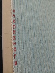 3 Yards. Perennials. Outdoor Aqua. Stripe Fabric Remnant