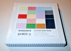 BENARTEX BETTER BASICS FABRIC ~ COTTON SHOT PEARL ~ 5″ X 5″ PACK ~ 42 PIECES