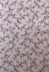 1.5 yard piece of tiny purple flowers on lavendar background by VIP Cranston
