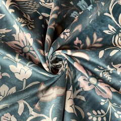 1.1 Metres iLiv Pavilion Adriatic Velvet Curtain Upholstery Cushion Blind Fabric