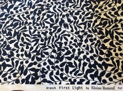 CLOUD 9- FIRST LIGHT #1345-12 NAVY- BRANCH BY ELOISE RENOUF- ORGANIC COTTON-BTY
