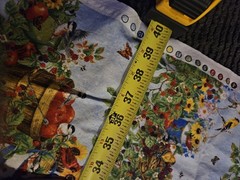Berry Patch Stripe Wilmington Prints Bird Garden Flower Scene Cotton 36 X 39