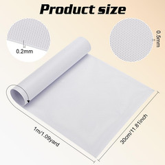 Custom Fursuit Eye Mesh, 39X11.8Inch White PVC Plastic Net 0.2Mm Thick Waterproo