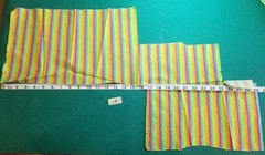 YOUR CHOICE: FQs SCRAPS Pieces Bright stripes prints cotton Craft quilt Fabric