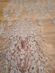 10 Colors 3D Beaded Lace Fabric Shiny Sequin Dress Dress DIY Decor Fabric Lace