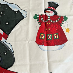 VTG 90s Daisy Kingdom Santa Moose Joyful Snowman Door Panels Cut N Sew Lot of 3