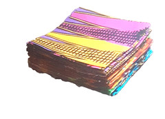 100 Squares African Fabric 4x4in. Quilting Scraps Sewing Crafts 100%Cotton