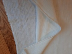 Vintage cream/white acrylic sweater knit fabric tube Kandol 2 pieces 1975