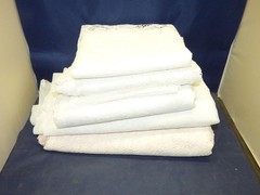 LARGE LOT OF LACE FABRIC 15+ YARDS