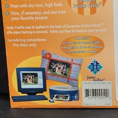 Sew-In Computer Printer Fabric from June Tailor White 4-pack 8.5″ x 11″ JT-901
