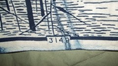 African Ankara Dutch Wax Print Fabric Navy & White 100% Cotton 2 pillow Covers