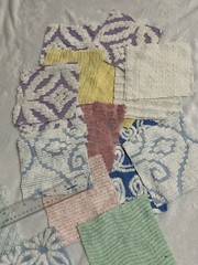 Fabric Squares Scrap Lot Multicolor Assorted Patterns Patchwork Quilting Crafts