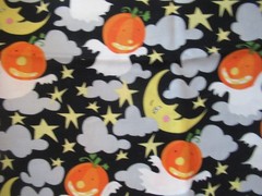 Westminster Fibers ” PUMPKINS GHOST MOON STARS” VTG RARE SZ 25″X44″ NEW