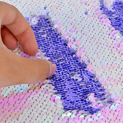 12Pcs A4 Size Pink One-Side Reversible Glitter Sequin Fabric | Colourful Sensory