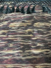 Exquisite Floral & Paisley Border Silk Sari Sage Green 5.5 In Length 44″ Wide
