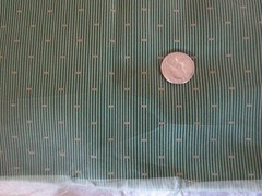 4441. Green Gold SILKY PINSTRIPE Apparel, Craft SYNTHETIC FABRIC–54″ x 5/8 yd.