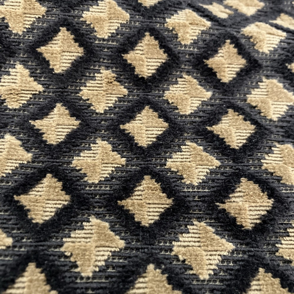 Scalamandre Grospoint Velvet Upholstery Fabric in Caramel/Mocha 1 /2 Yard