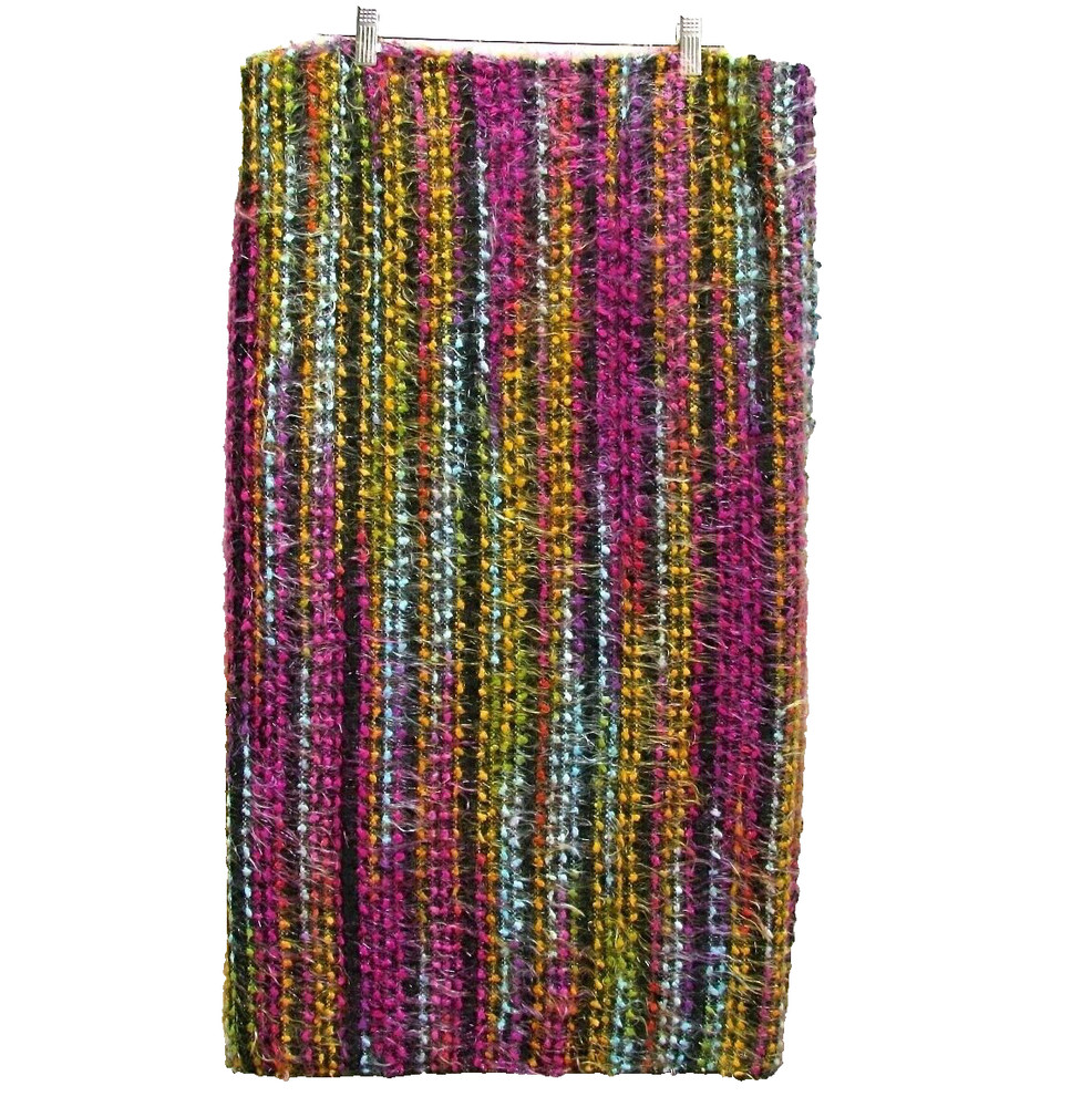 Vintage Multicolor Eyelash Knit Fabric Cosplay Costume 3 1/2 Yard Piece 60-Wide