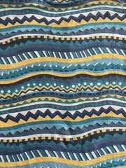 LIBERTY OF LONDON Fabric Southwestern Abstract Print Coordinate Blues Yellows