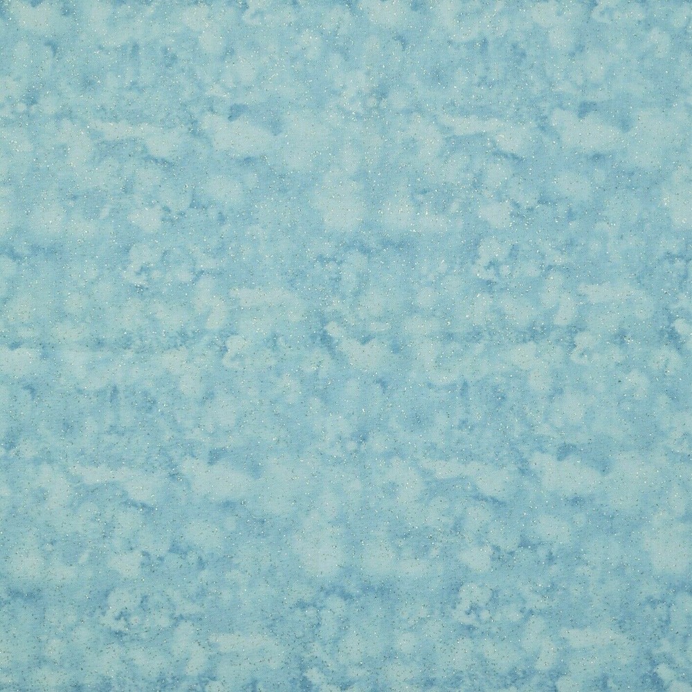 1/2 Metre Multicolour Clouds With Metalic Dots Sewing Quilting Cotton Fabric