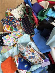 Usable Cotton Fabric Scraps For Crumb Quilts & Crafts Junk Journal 6 Pounds LOT
