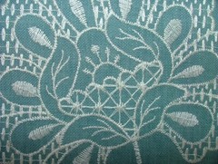 1.1 Metres iLiv Adriana Glacier Embroidered Fabric Curtain Upholstery Cushion