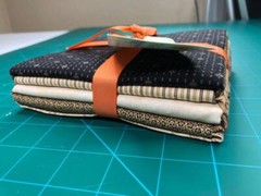 8 Fat Quarter Bundle Brown, Cream, Neutrals Quilters Project Stash Builder