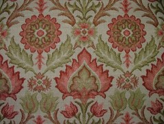 Arts And Crafts Rosso Woven Jacquard Fabric Curtain Upholstery Cushion Multi Use