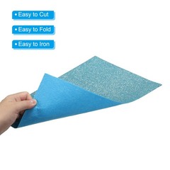 Soft Felt Sheets Glitter Self Adhesive Blue Fiber 11.8″ x 7.8″ 12pcs