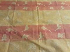 Fabric Flowers On Boarder 60 L X 36 W Multicolor